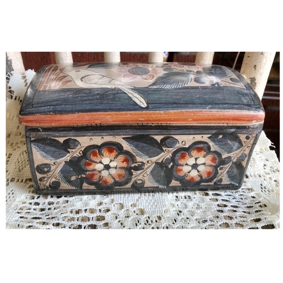 Jewelry Box Keepsake Box Vintage Pottery - Picture 3 of 11